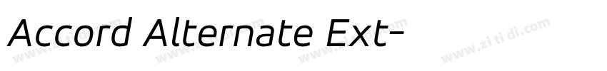 Accord Alternate Ext字体转换